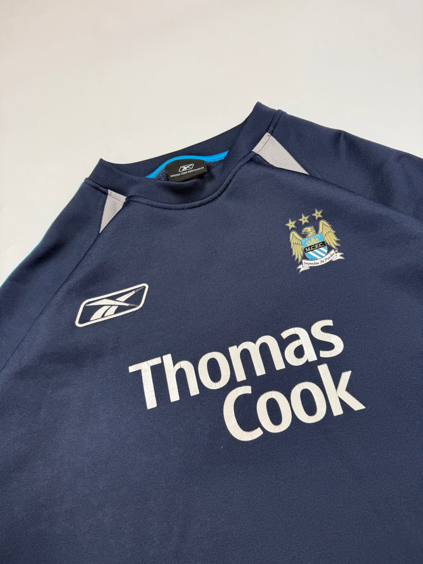 Vintage Manchester City 2004/05 Reebok football sweatshirt (M)