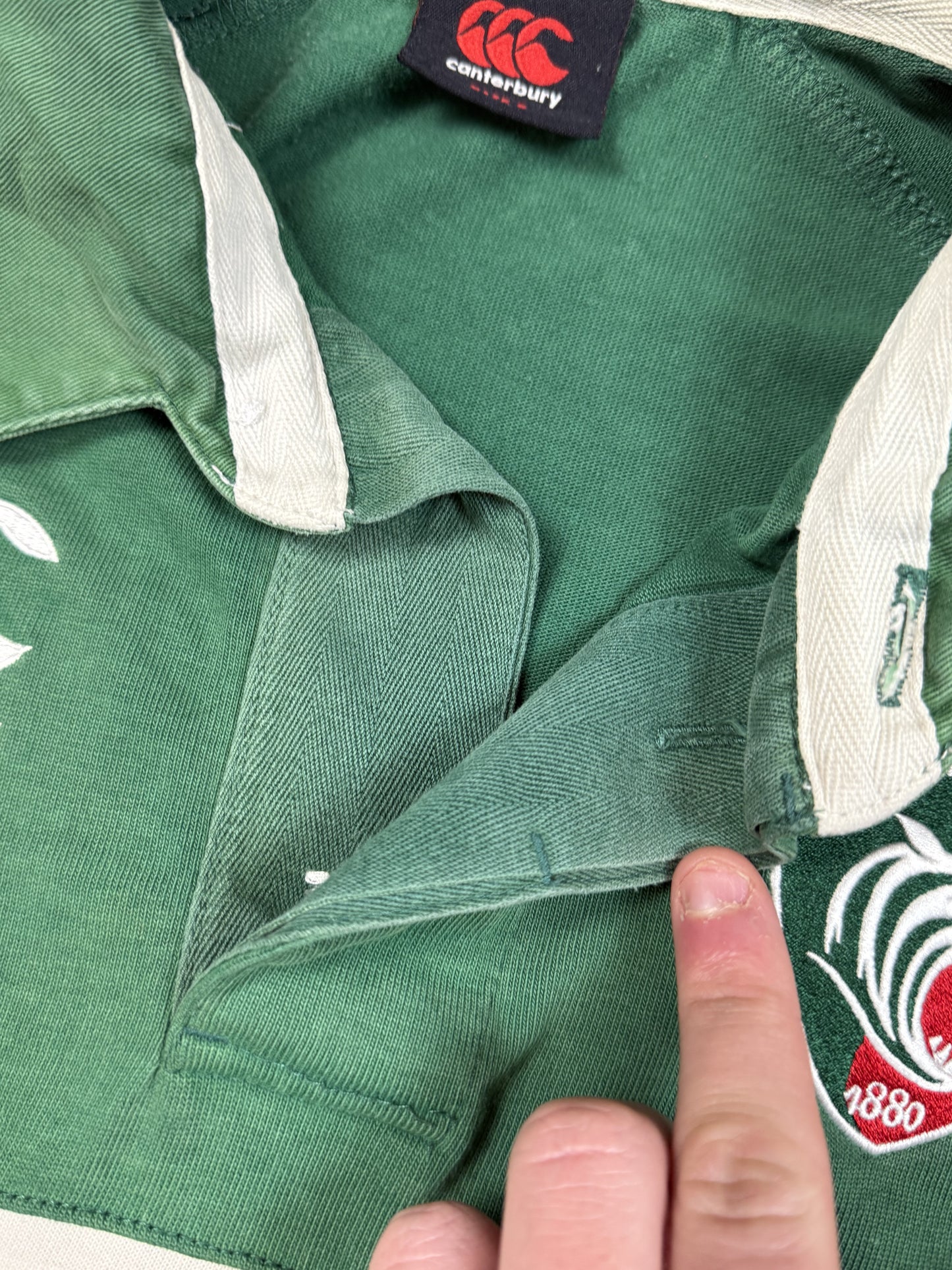 Leicester Tigers 2013/14 Canterbury rugby shirt (S)