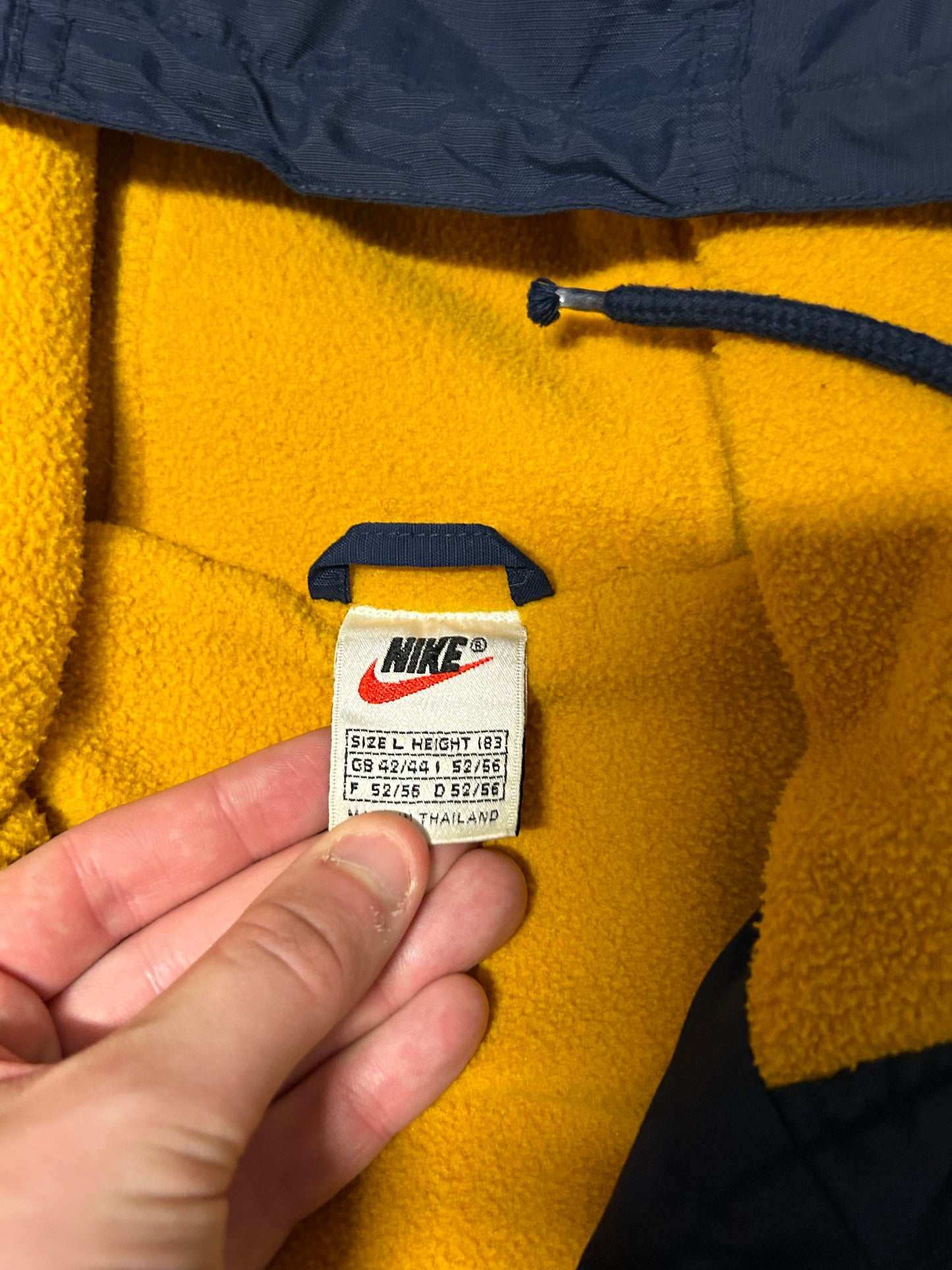 Vintage 90s Nike centre swoosh anorak jacket (L)