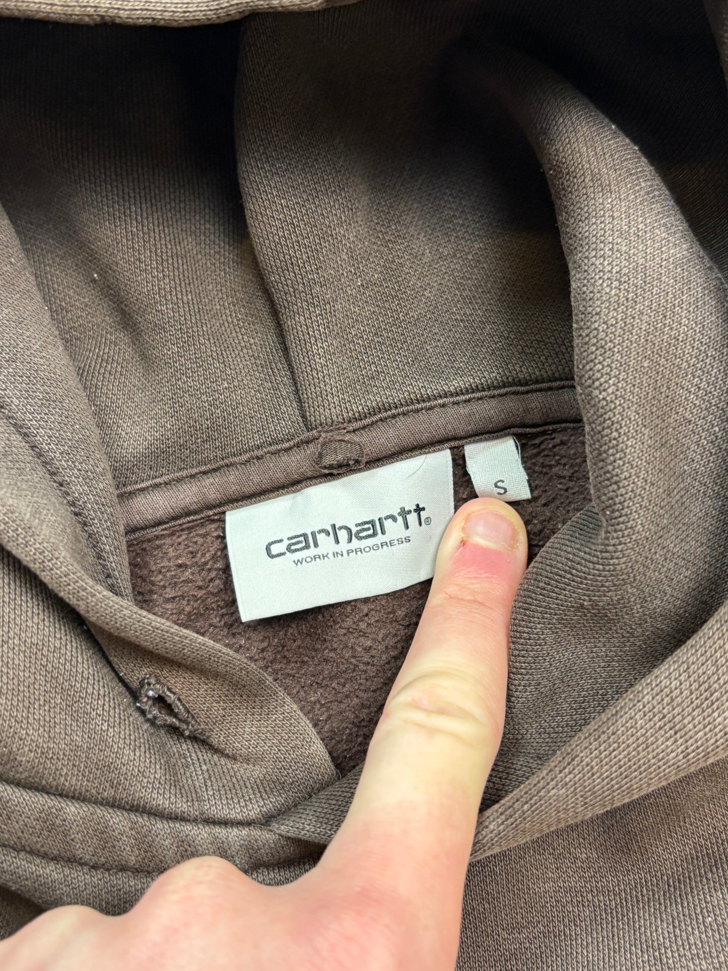 Carhartt spell out hoodie (S)