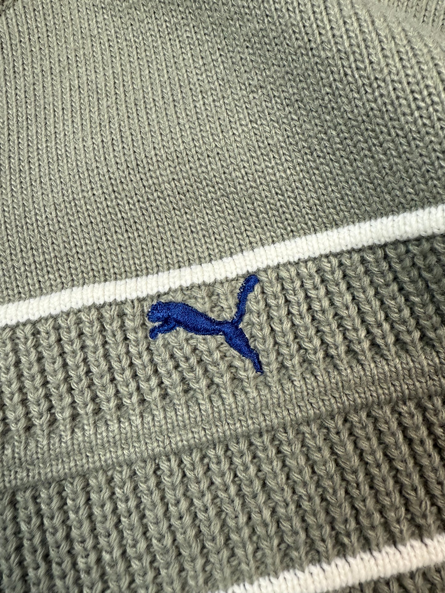 Vintage Puma fisherman knit sweater (L)