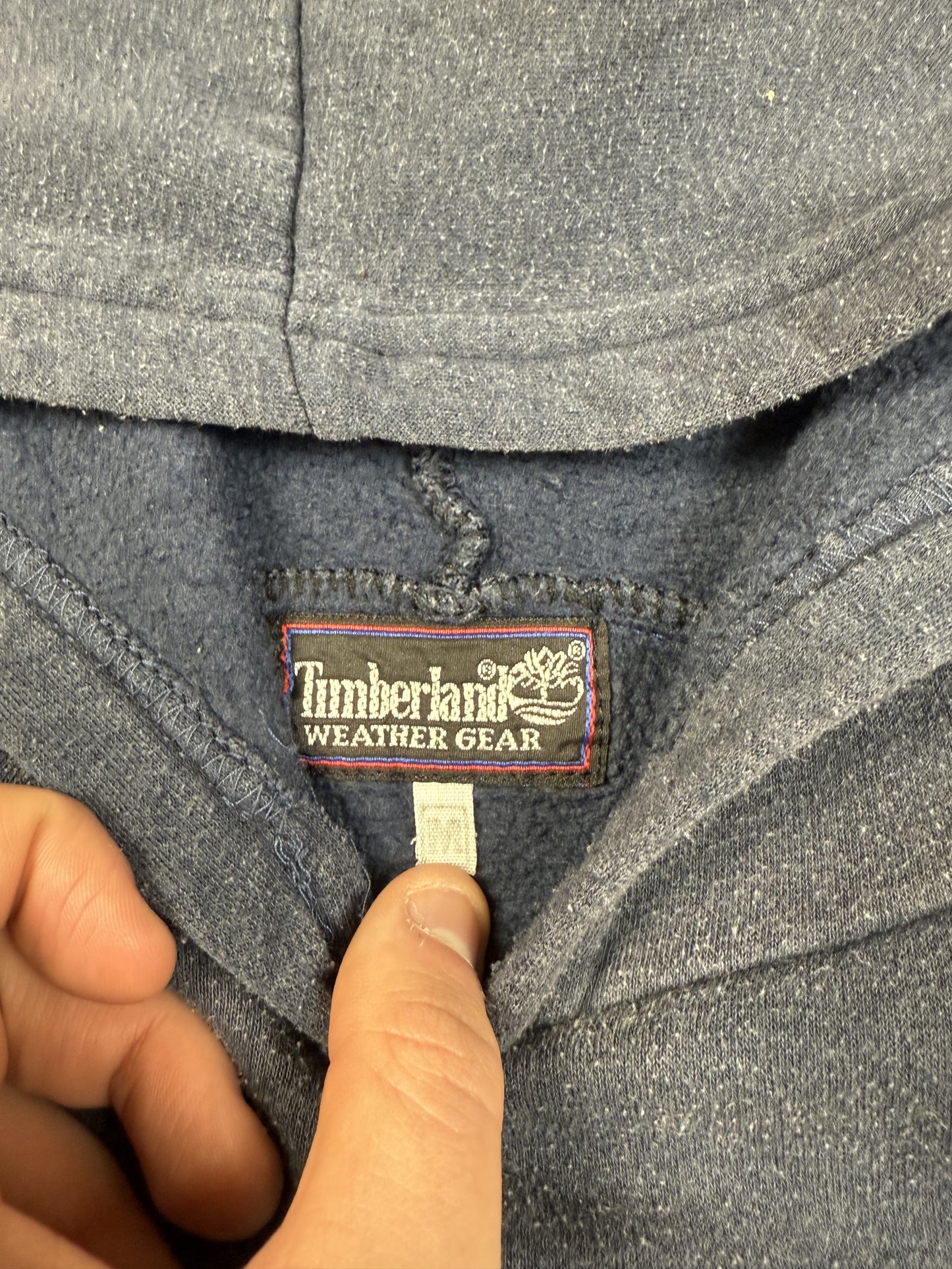 Vintage 90s Timberland spell out hoodie (M)