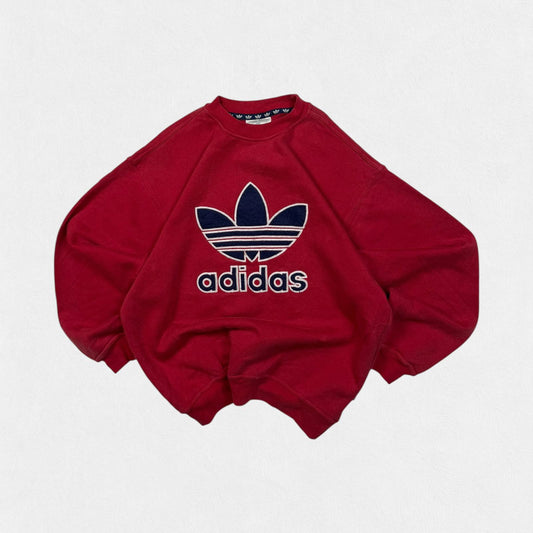 Vintage 90s adidas originals centre logo sweatshirt (S)