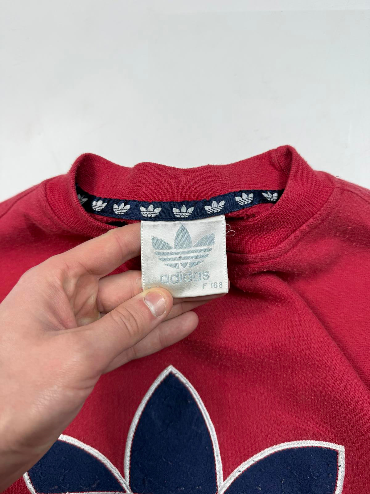 Vintage 90s adidas originals centre logo sweatshirt (S)