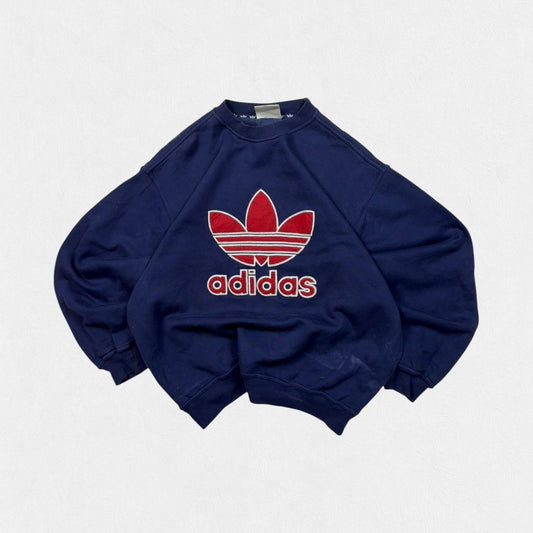 Vintage 90s adidas originals centre logo sweatshirt (M)