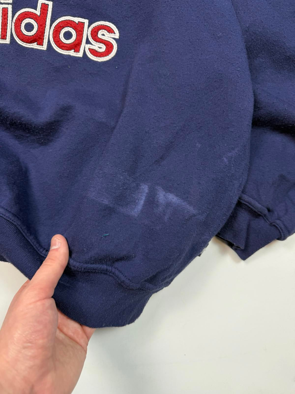 Vintage 90s adidas originals centre logo sweatshirt (M)