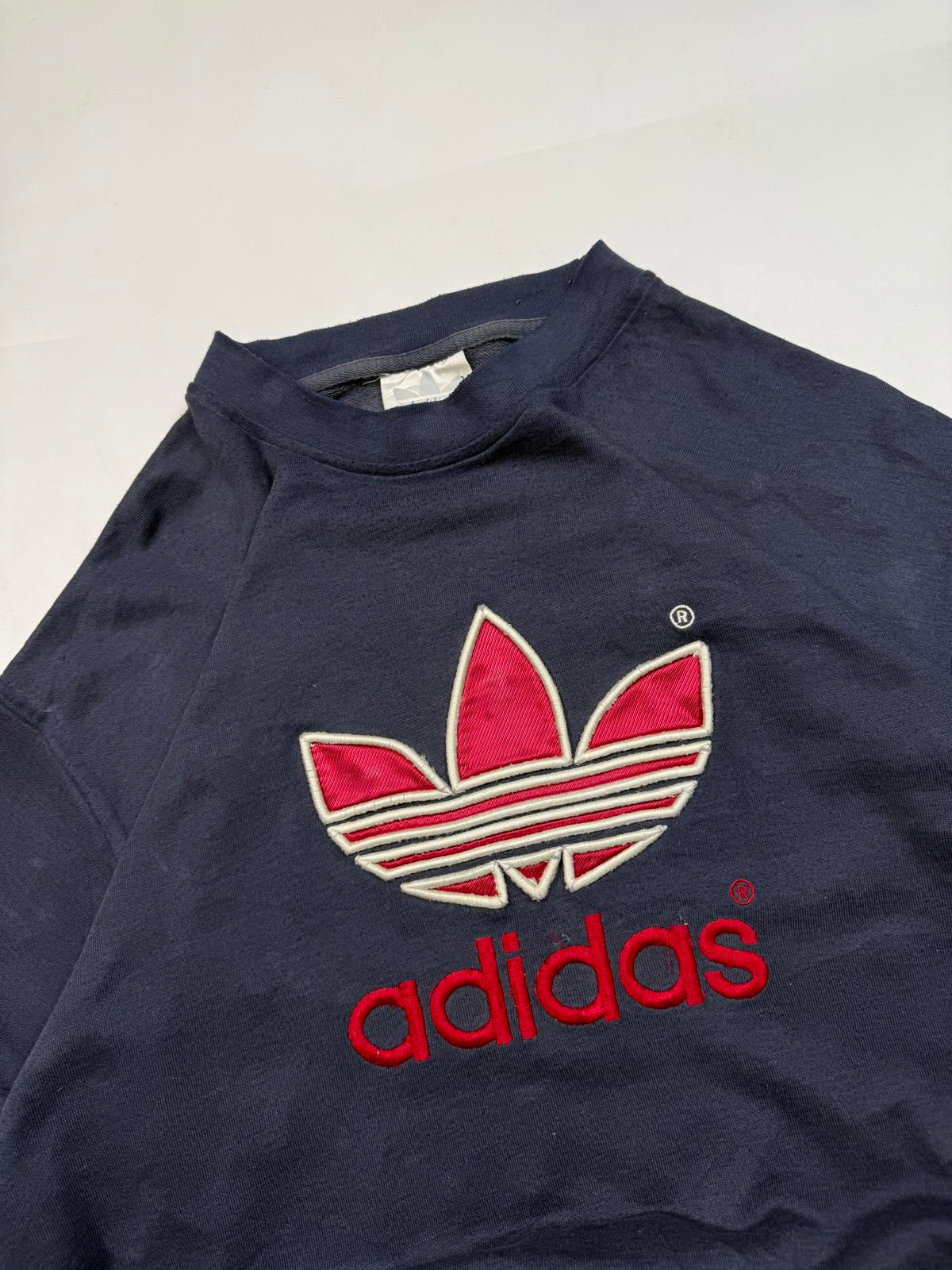 Vintage 90s adidas originals centre logo sweatshirt (L)