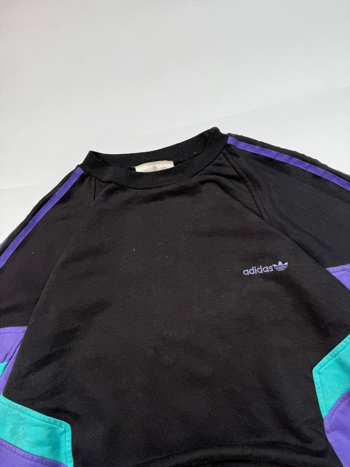 Vintage 90s adidas originals colour block sweatshirt (L)