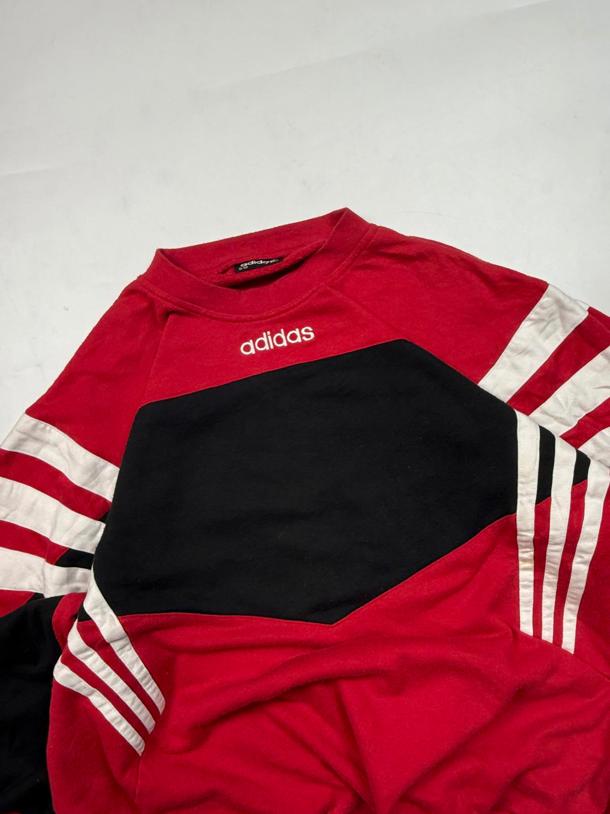 Vintage 90s adidas originals colour block sweatshirt (XL)