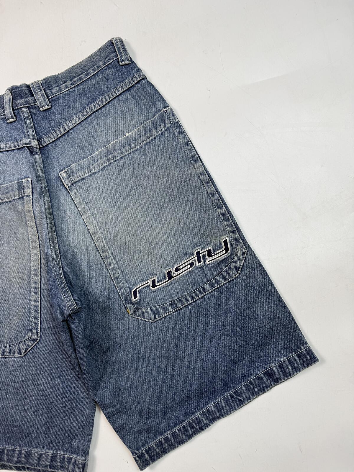 Vintage Y2K rusty baggy hip hop jorts (W31)