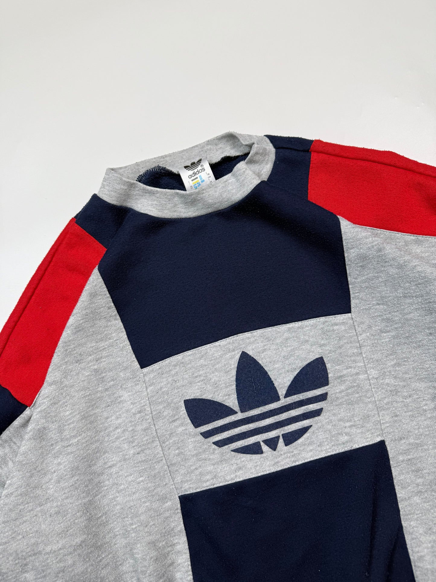 Vintage 90s Adidas originals colour block sweatshirt (L)