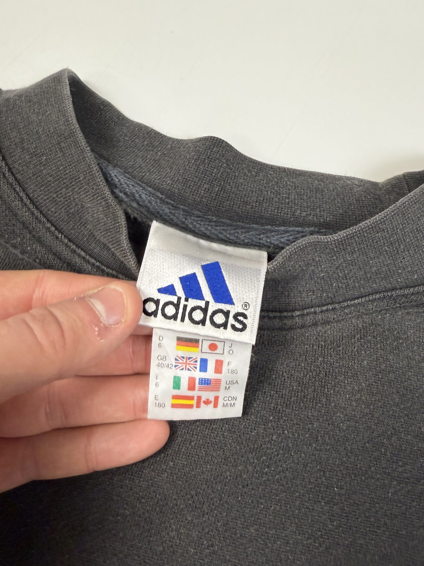 Vintage 90s Adidas colour block sweatshirt (M)