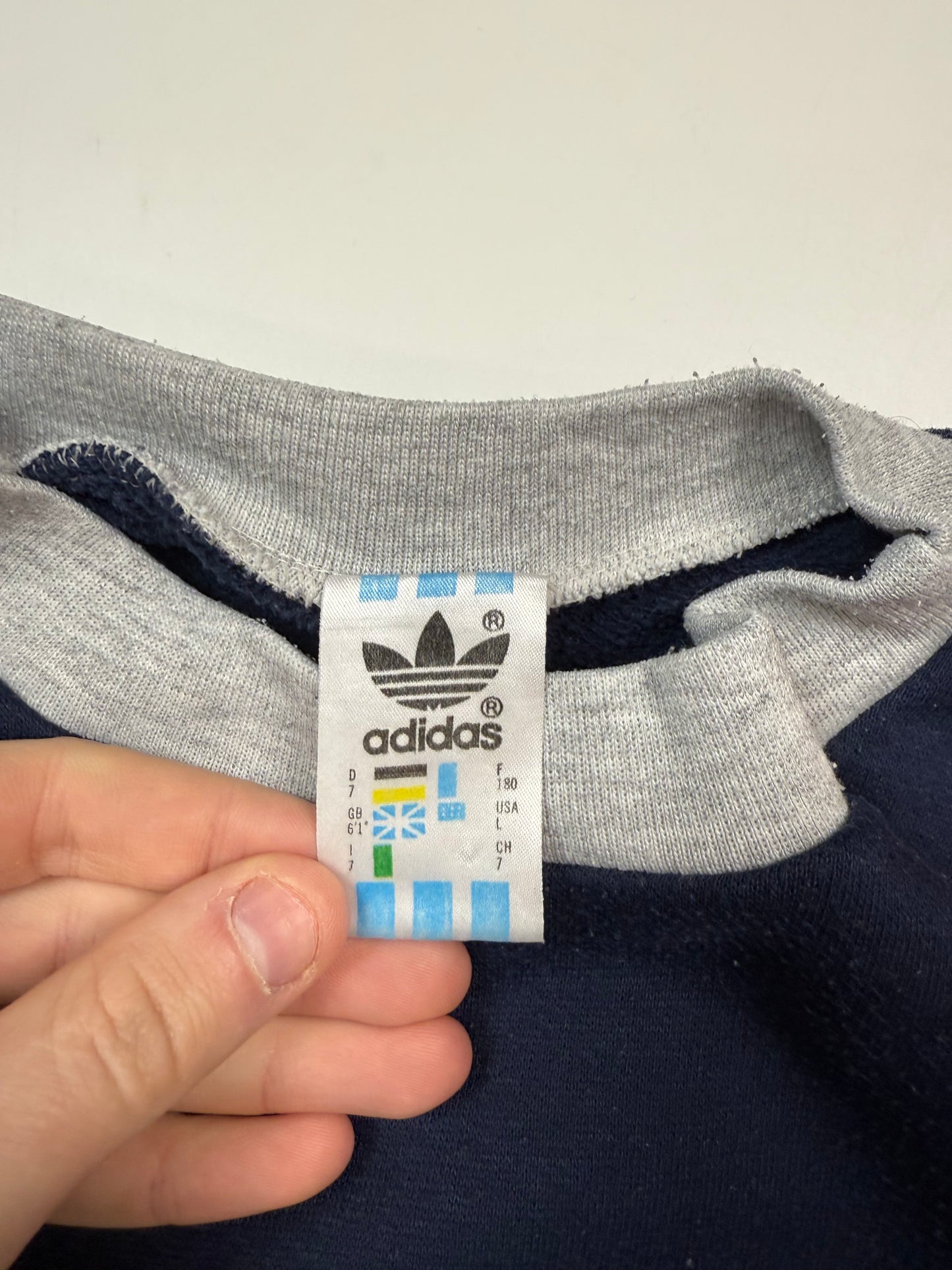 Vintage 90s Adidas originals colour block sweatshirt (L)