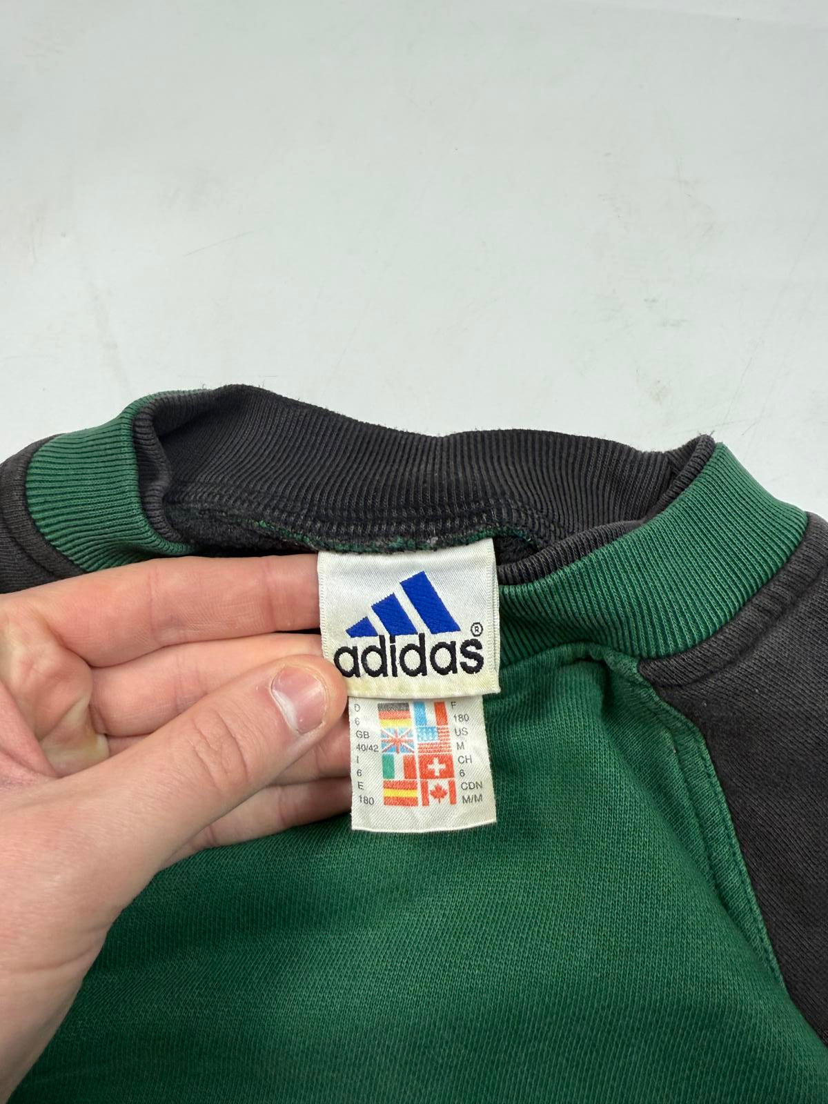 Vintage 90s adidas colour block sweatshirt (M)