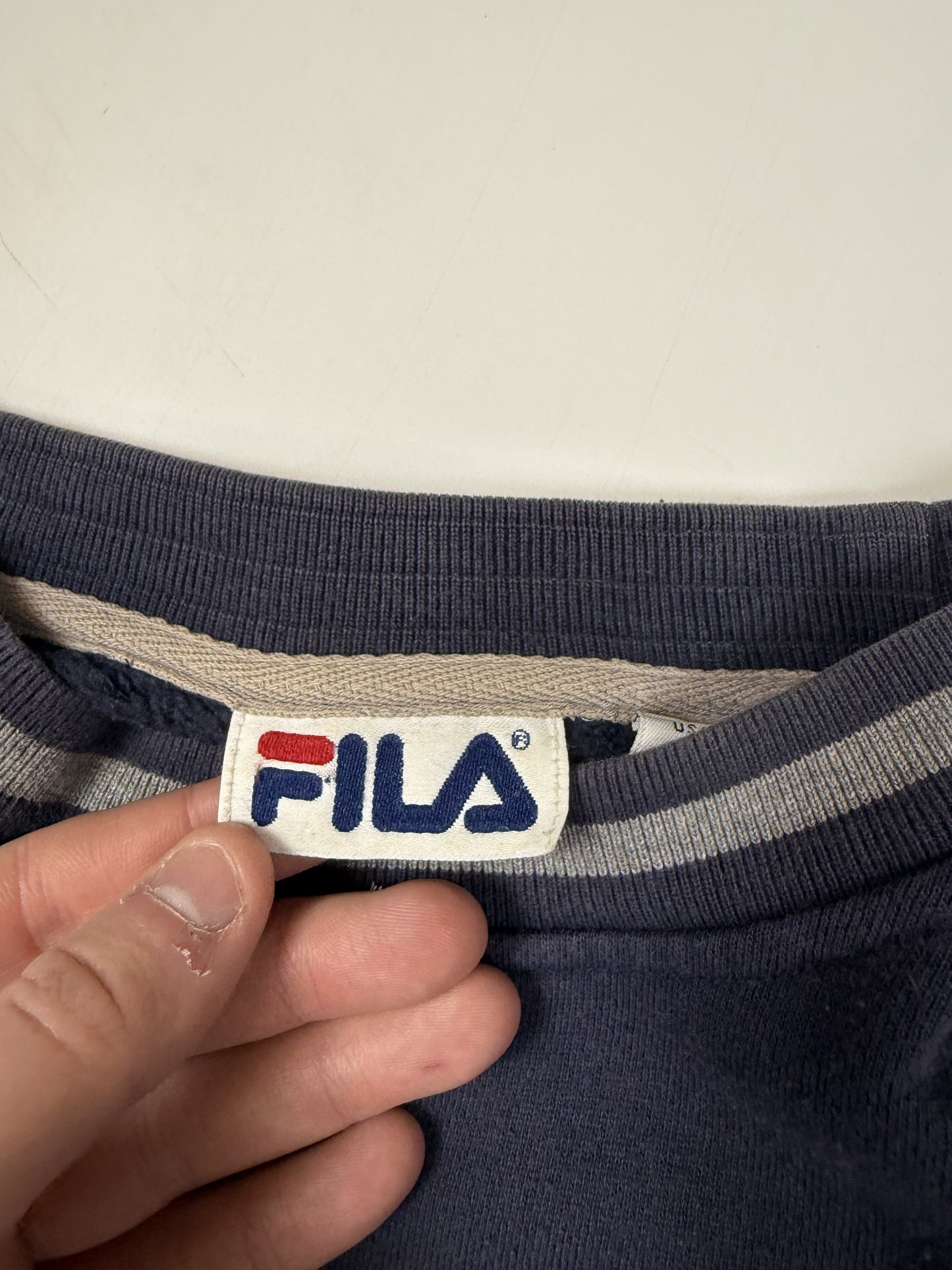 Vintage 90s Fila spell out sweatshirt (XL)