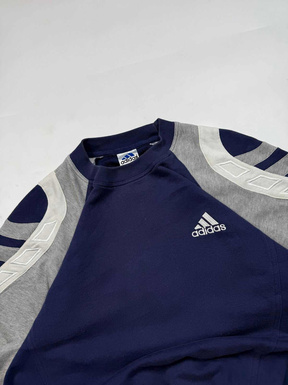 Vintage 90s adidas colour block sweatshirt (M)