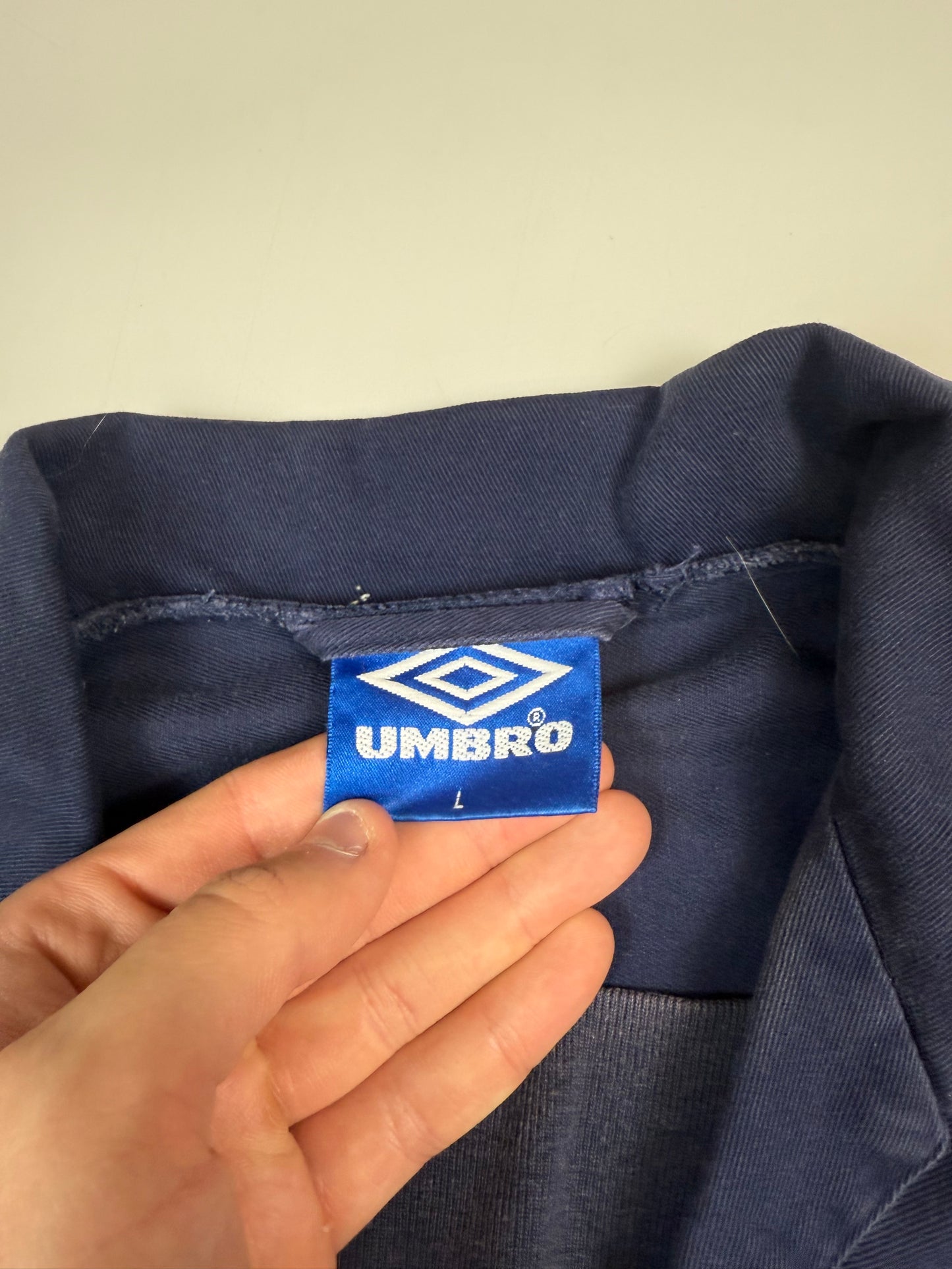 Vintage 90s Umbro pro training football drill top (L)