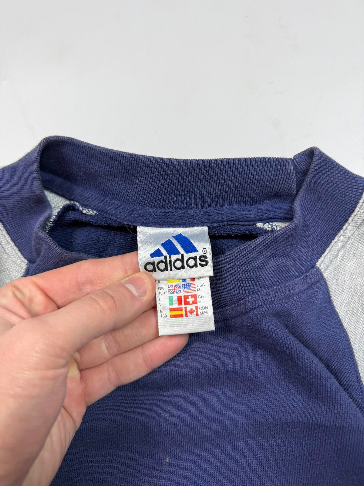 Vintage 90s adidas colour block sweatshirt (M)