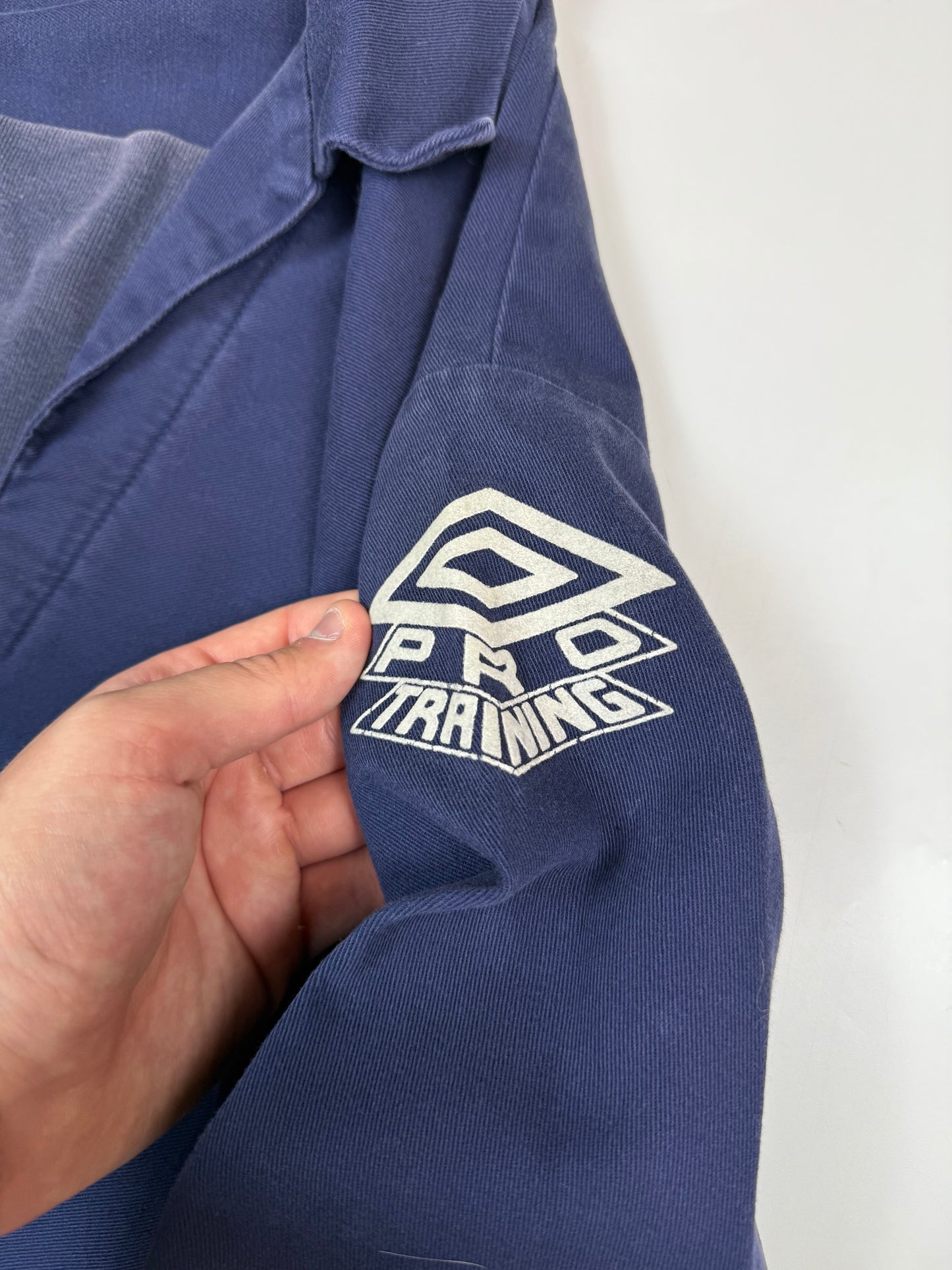 Vintage 90s Umbro pro training football drill top (L)