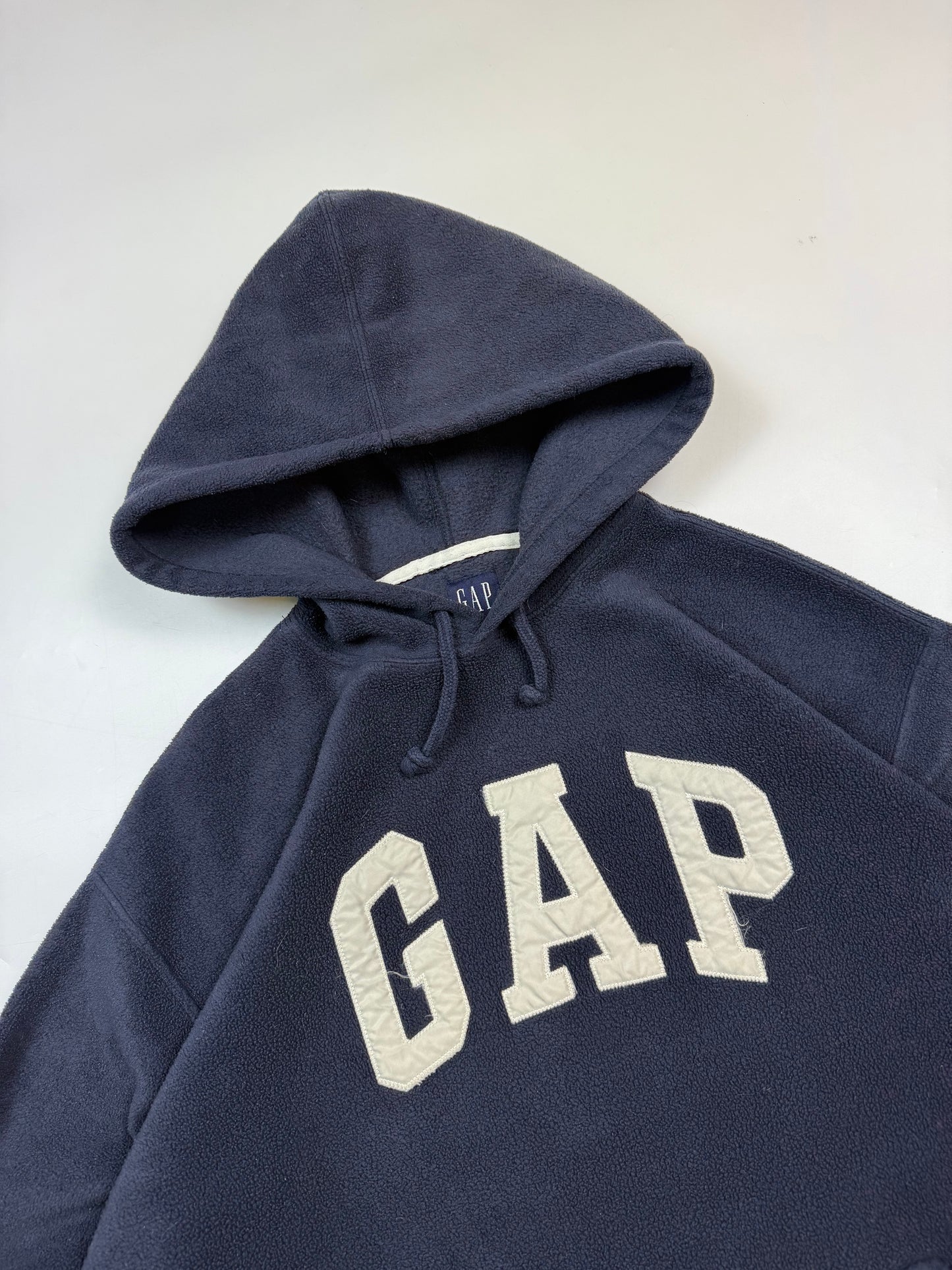 Vintage GAP spell out fleece hoodie (L)