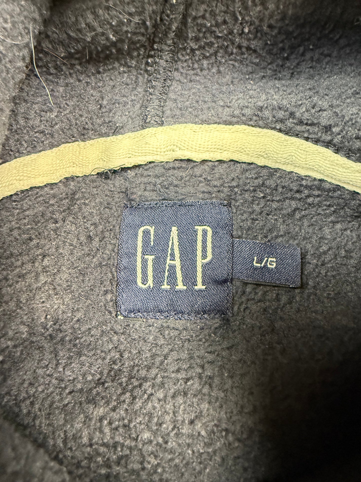 Vintage GAP spell out fleece hoodie (L)