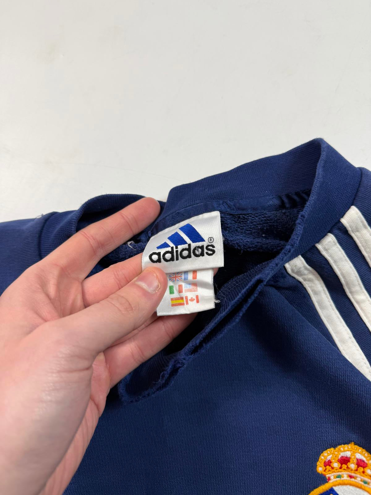 Vintage Real Madrid 2000/01 Adidas football sweatshirt (XL)