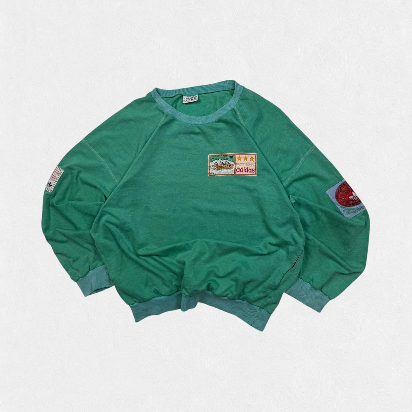 Vintage 80s Adidas originals professional sporting & athletic goods sweatshirt (M)