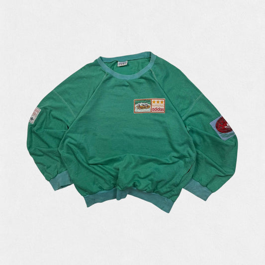 Vintage 80s Adidas originals professional sporting & athletic goods sweatshirt (M)