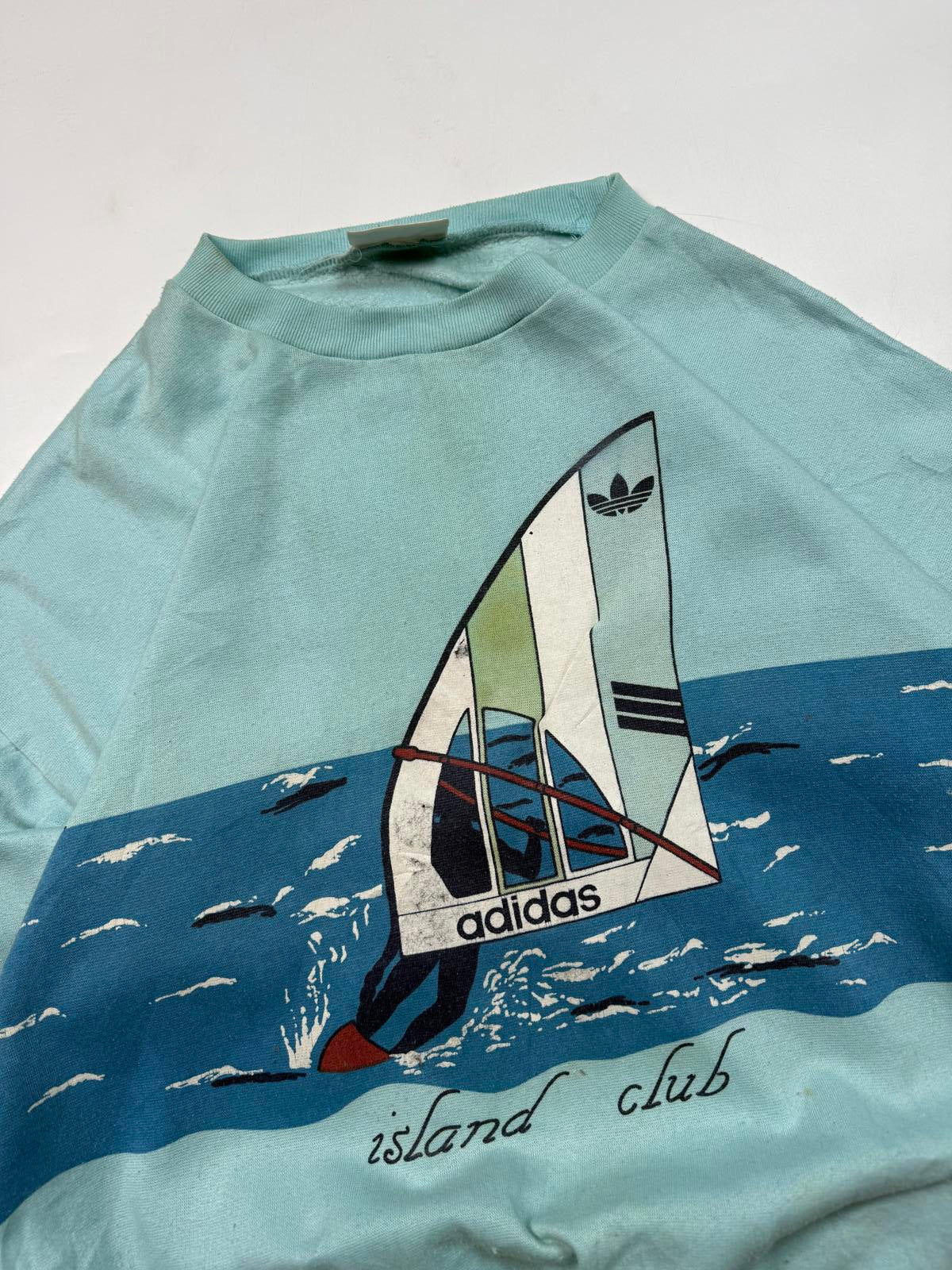 Vintage 80s adidas originals island club sweatshirt (L)