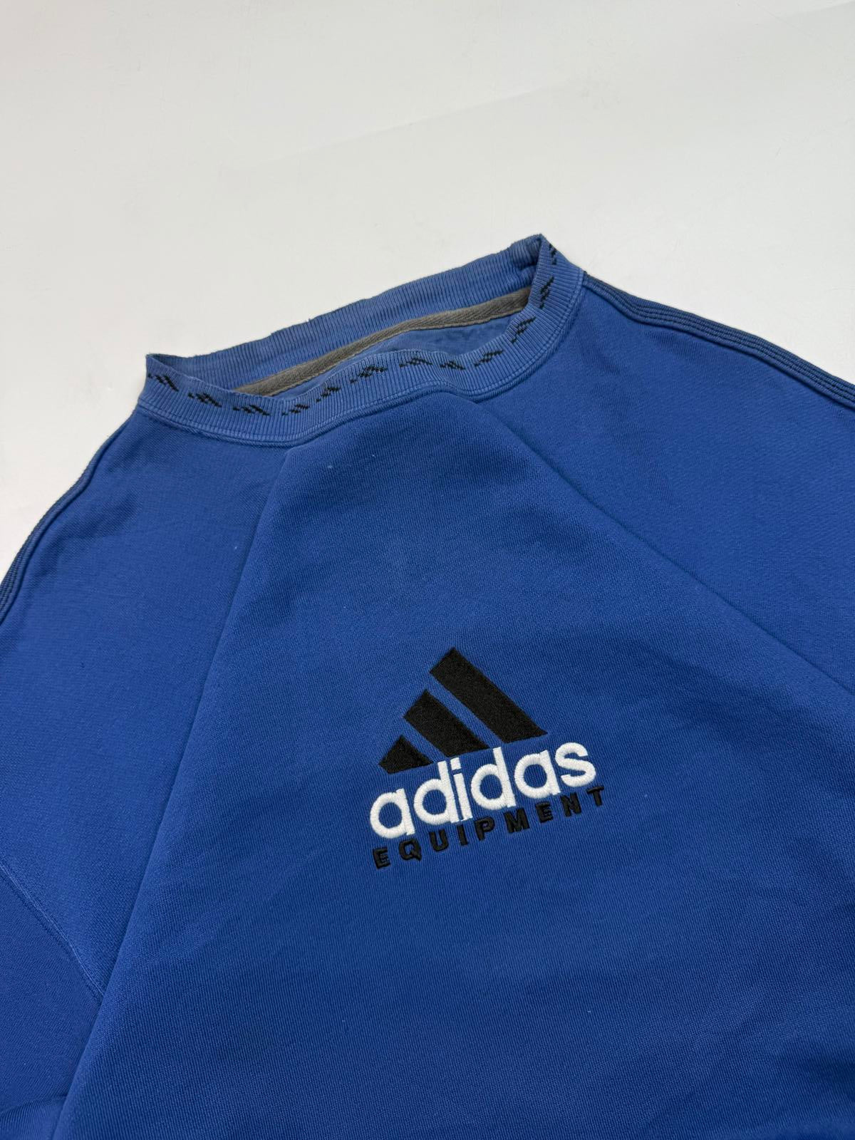 Vintage 90s adidas equipment centre logo sweatshirt (L)