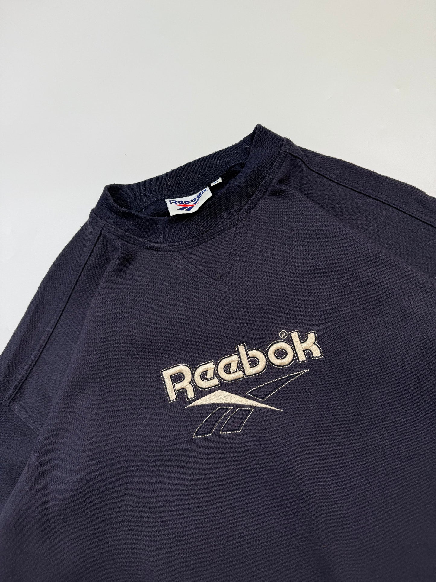 Vintage 90s Reebok spell out sweatshirt (L)