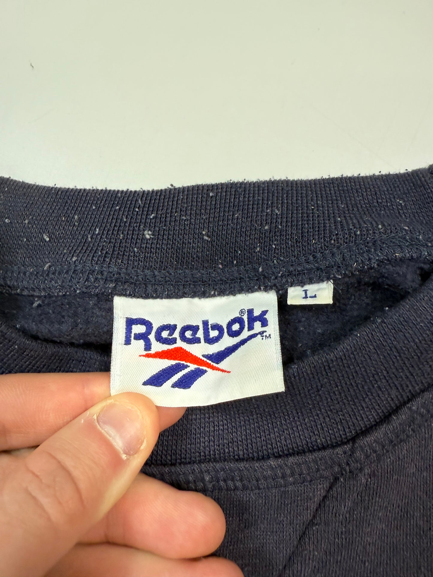Vintage 90s Reebok spell out sweatshirt (L)