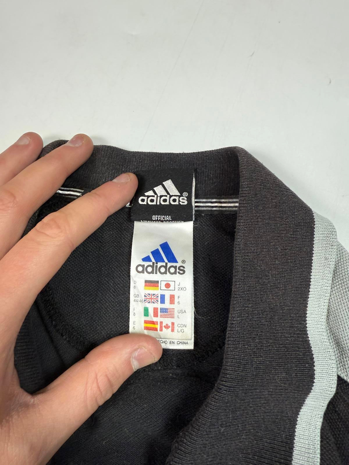 Vintage New Zealand 2002/03 Adidas rugby polo shirt (L)