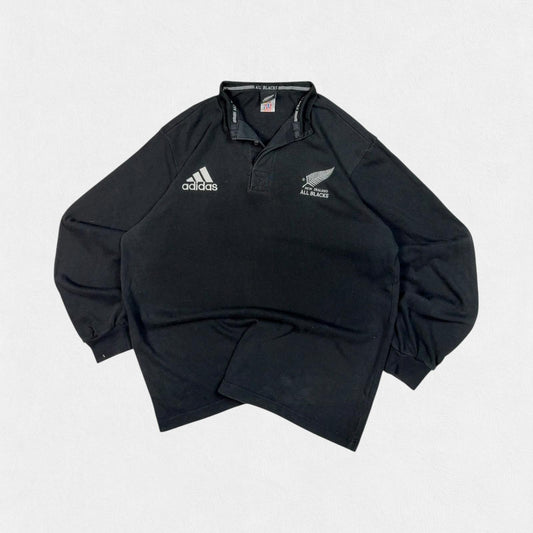 Vintage New Zealand 2001/02 adidas rugby union shirt (L)