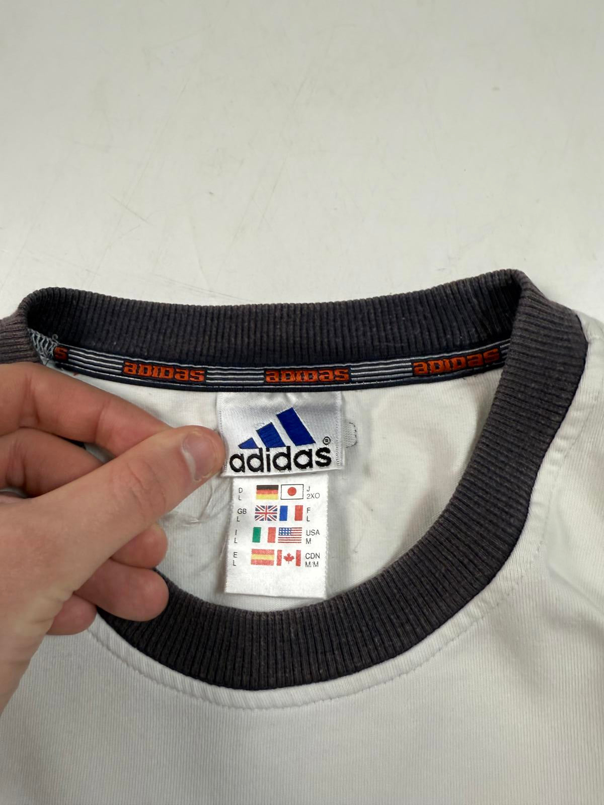 Vintage 90s adidas spell out tee (M)