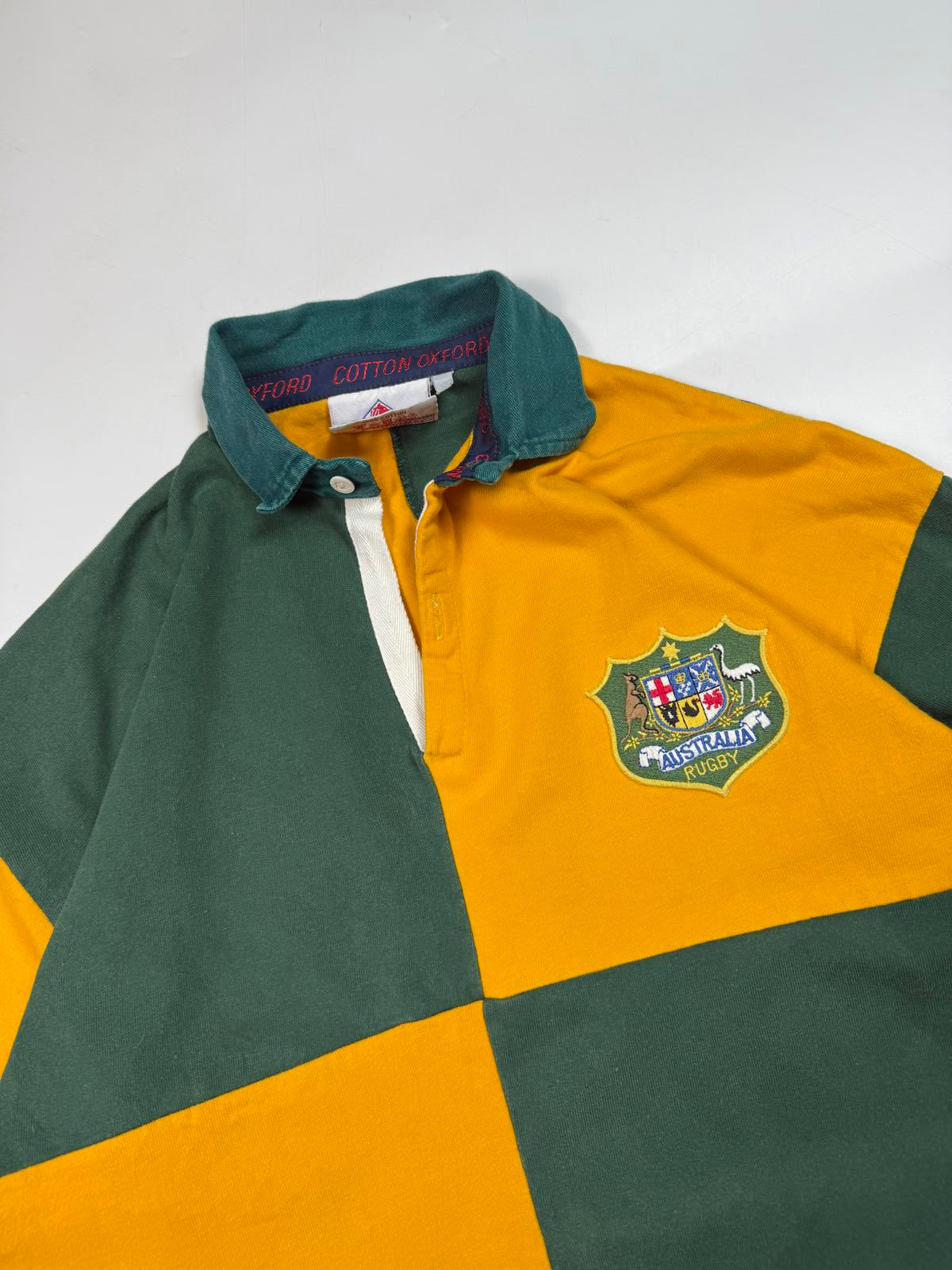 Vintage 80s Australia Cotton Oxford rugby shirt (L)