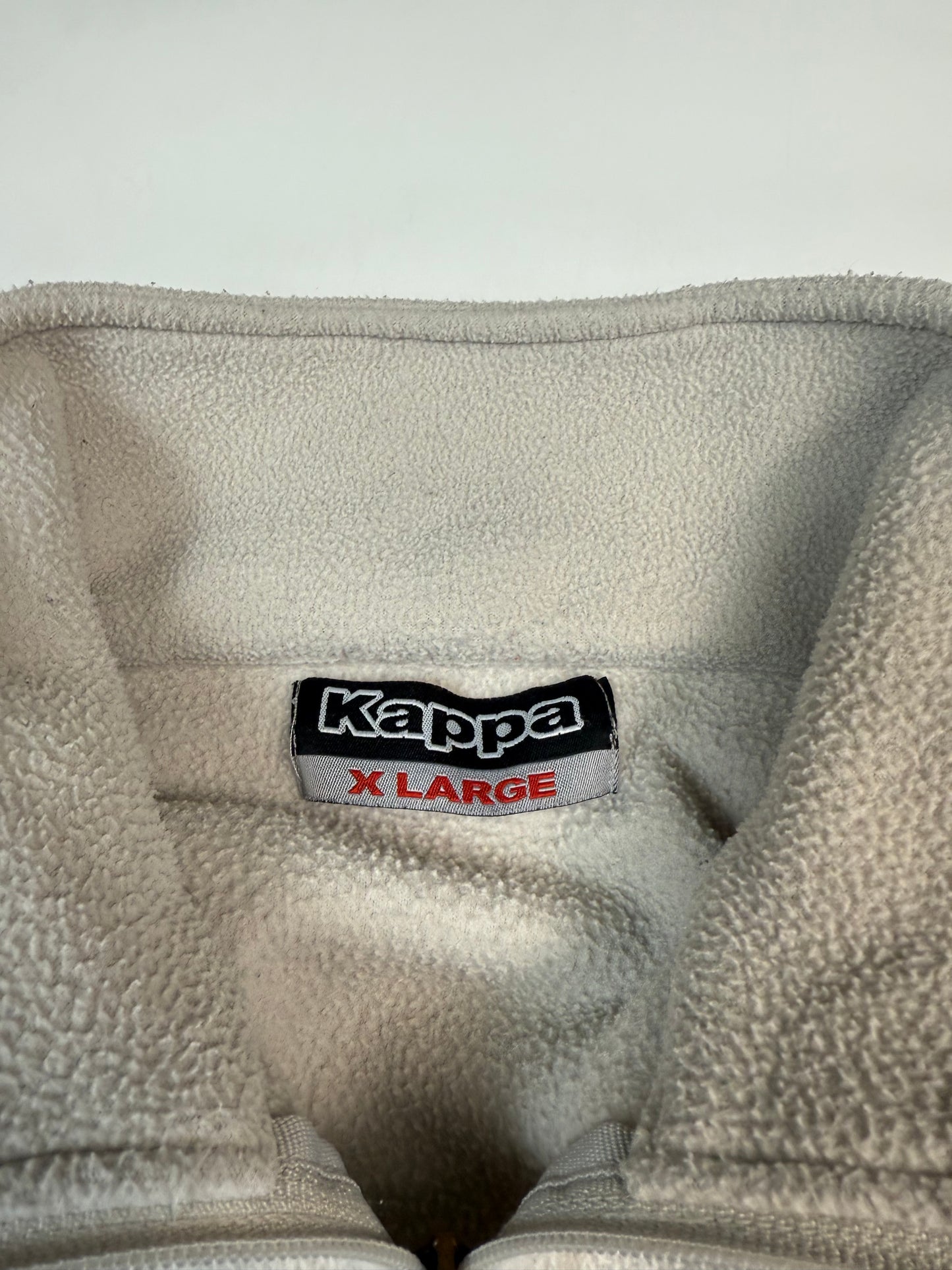 Vintage Kappa spell out quarter zip fleece (XL)
