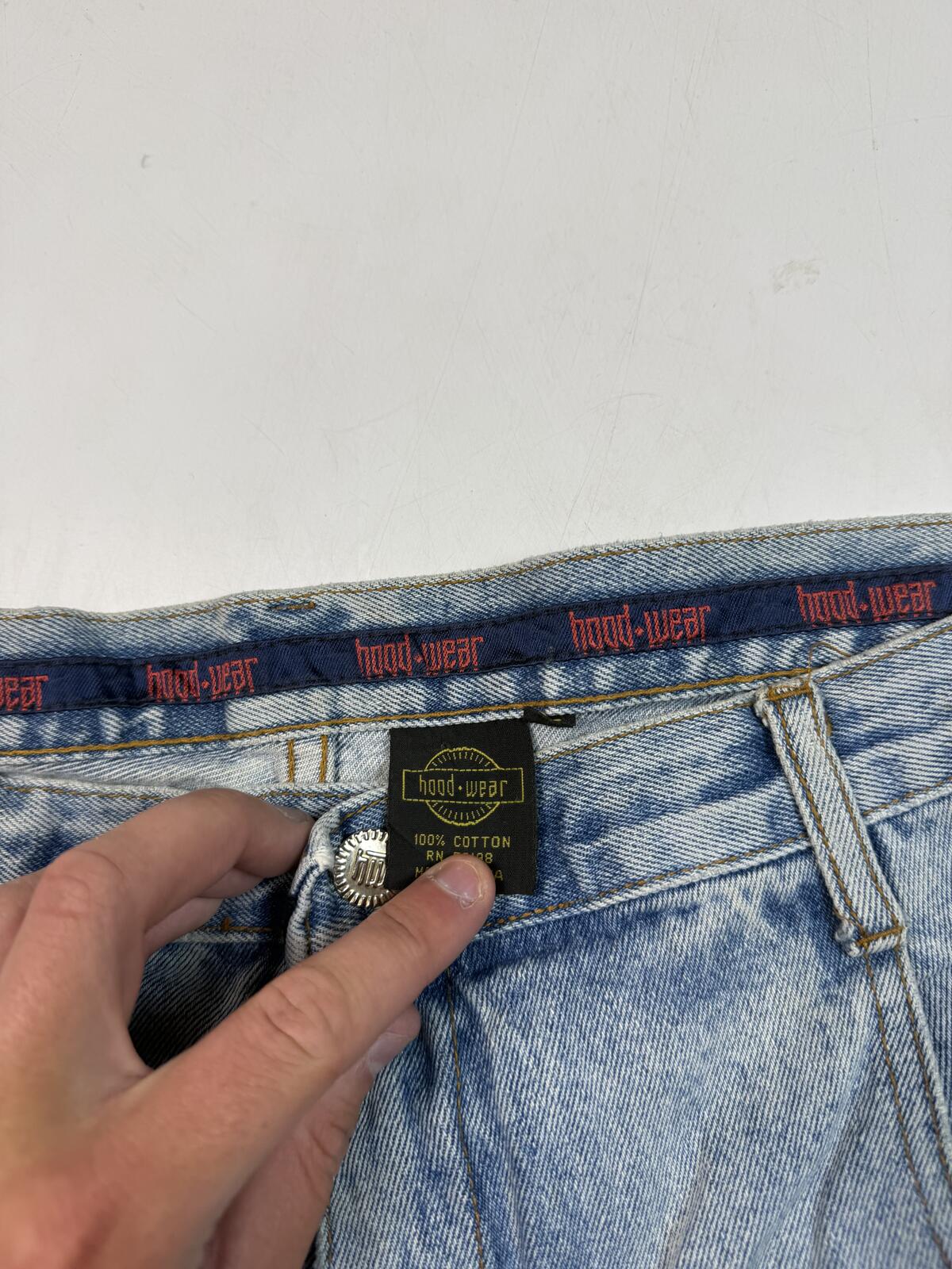 Vintage baggy hip hop denim jorts (W36)