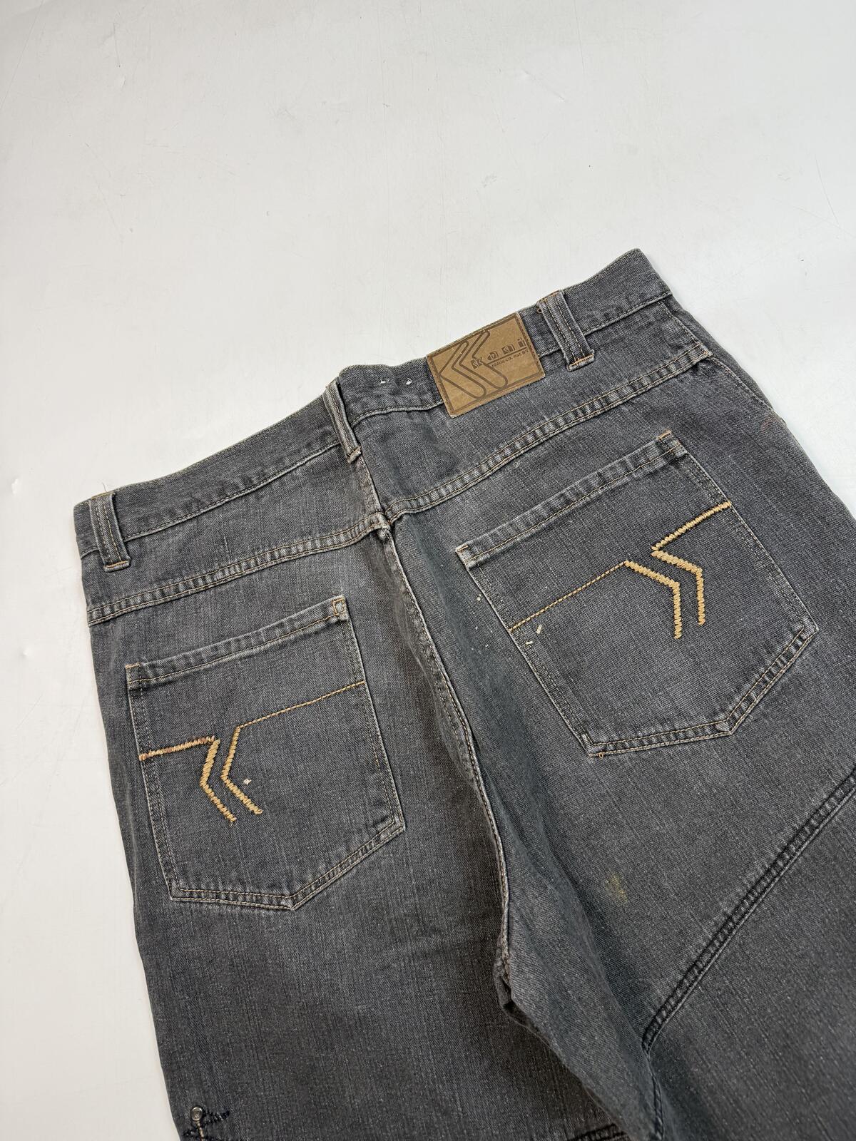 Vintage Y2K baggy hip hop jorts (W38)