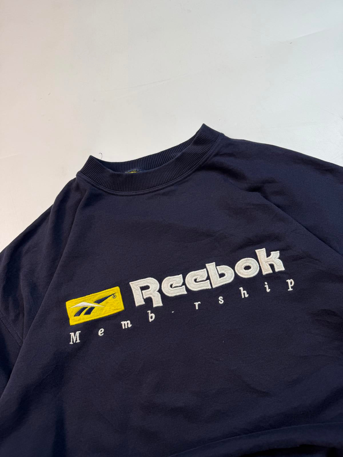 Vintage 90s reebok spell out sweatshirt (XL)