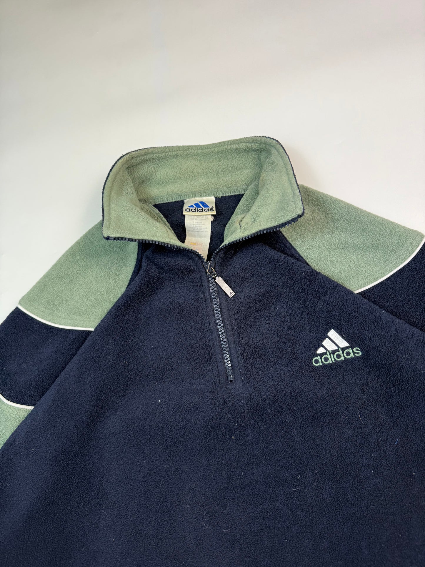 Vintage 90s Adidas quarter zip fleece (L)