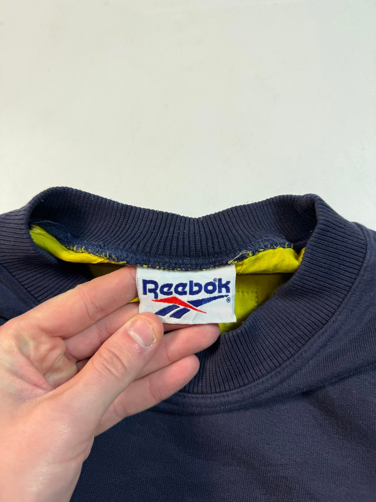 Vintage 90s reebok spell out sweatshirt (XL)