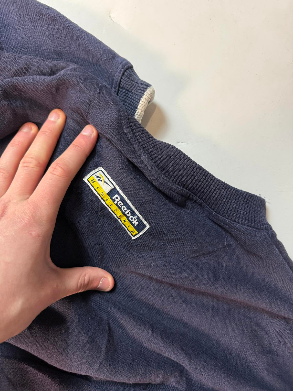 Vintage 90s reebok spell out sweatshirt (XL)