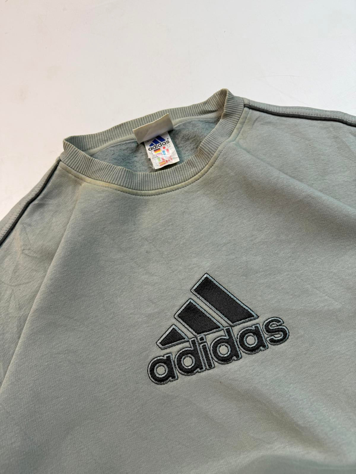 Vintage 90s adidas centre logo sweatshirt (L)
