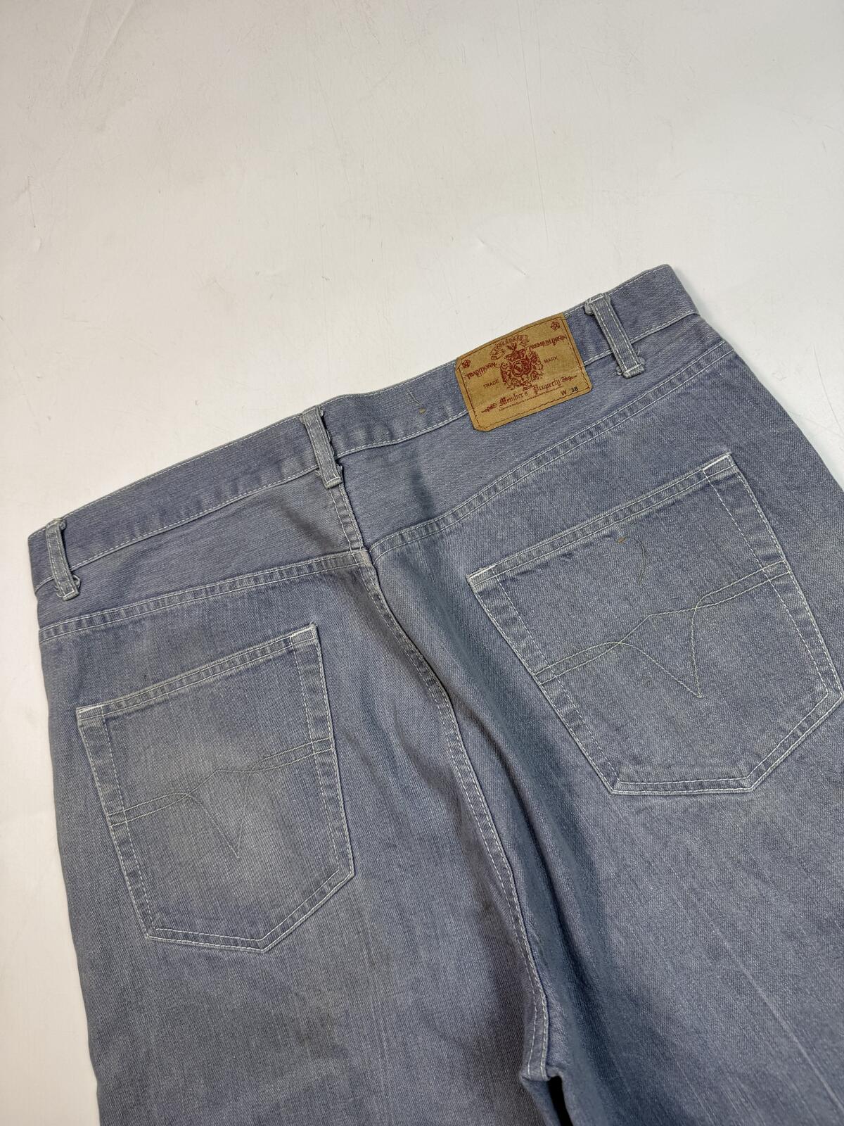 Vintage Y2K baggy hip hop jorts (W38)