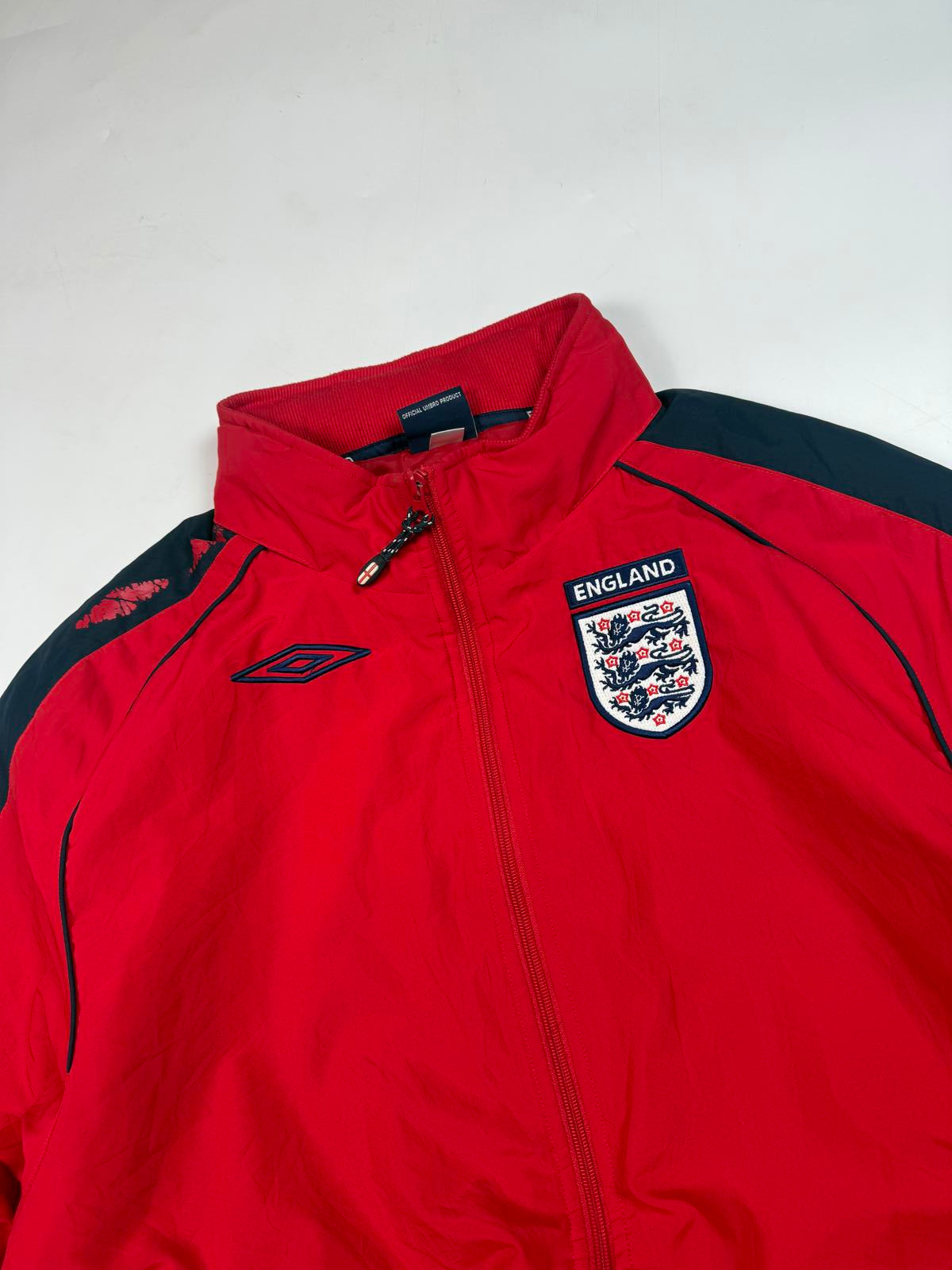 Vintage England 2002-04 Umbro football bench coat (L)