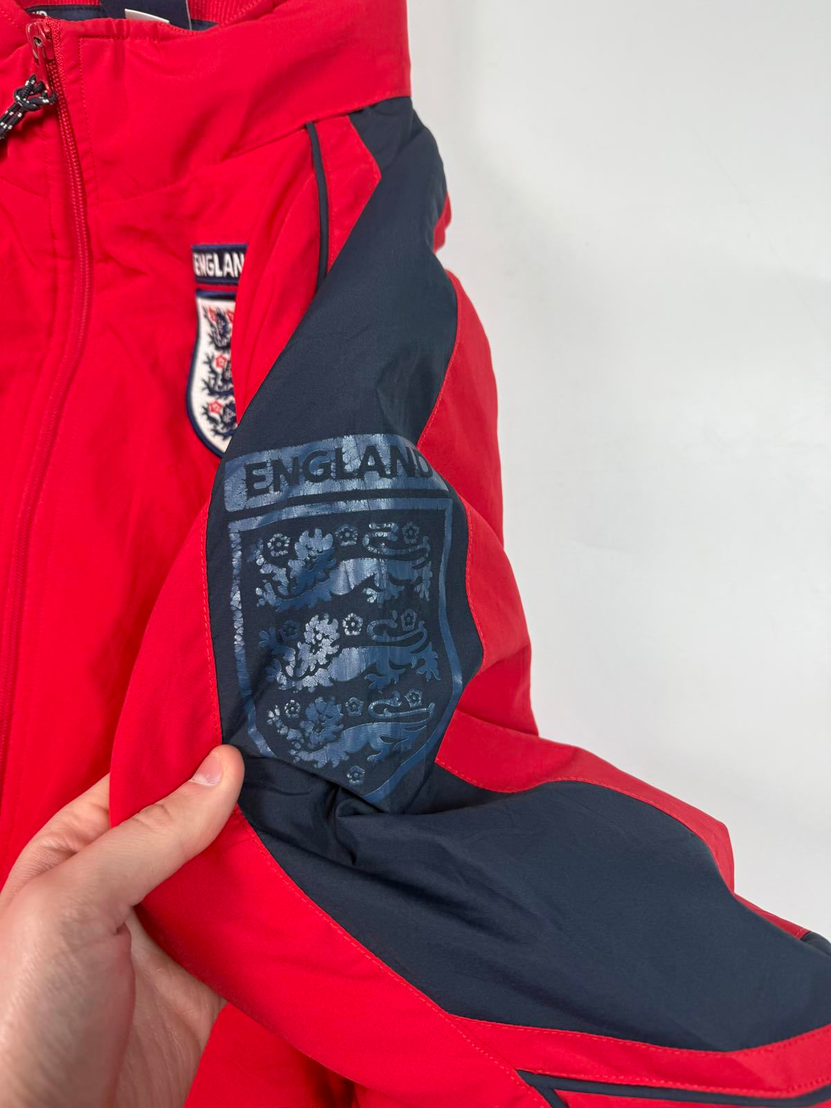 Vintage England 2002-04 Umbro football bench coat (L)