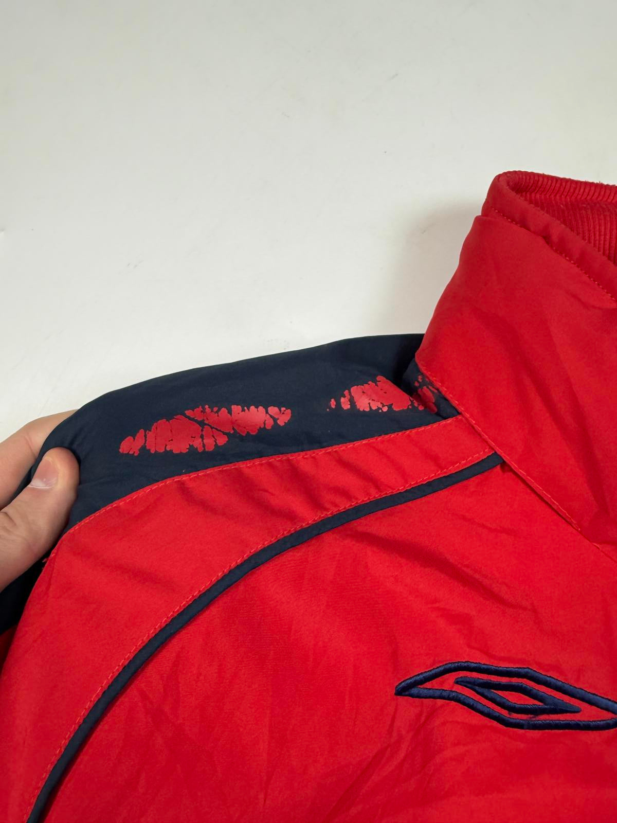 Vintage England 2002-04 Umbro football bench coat (L)