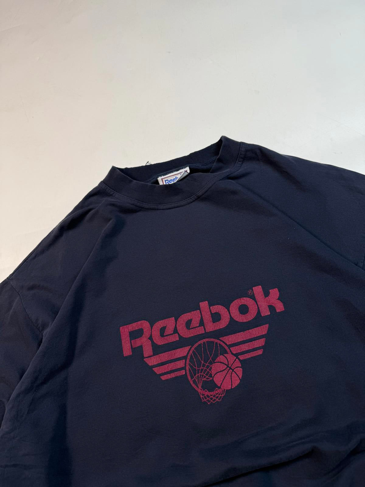 Vintage 80s Reebok spell out sweatshirt (L)