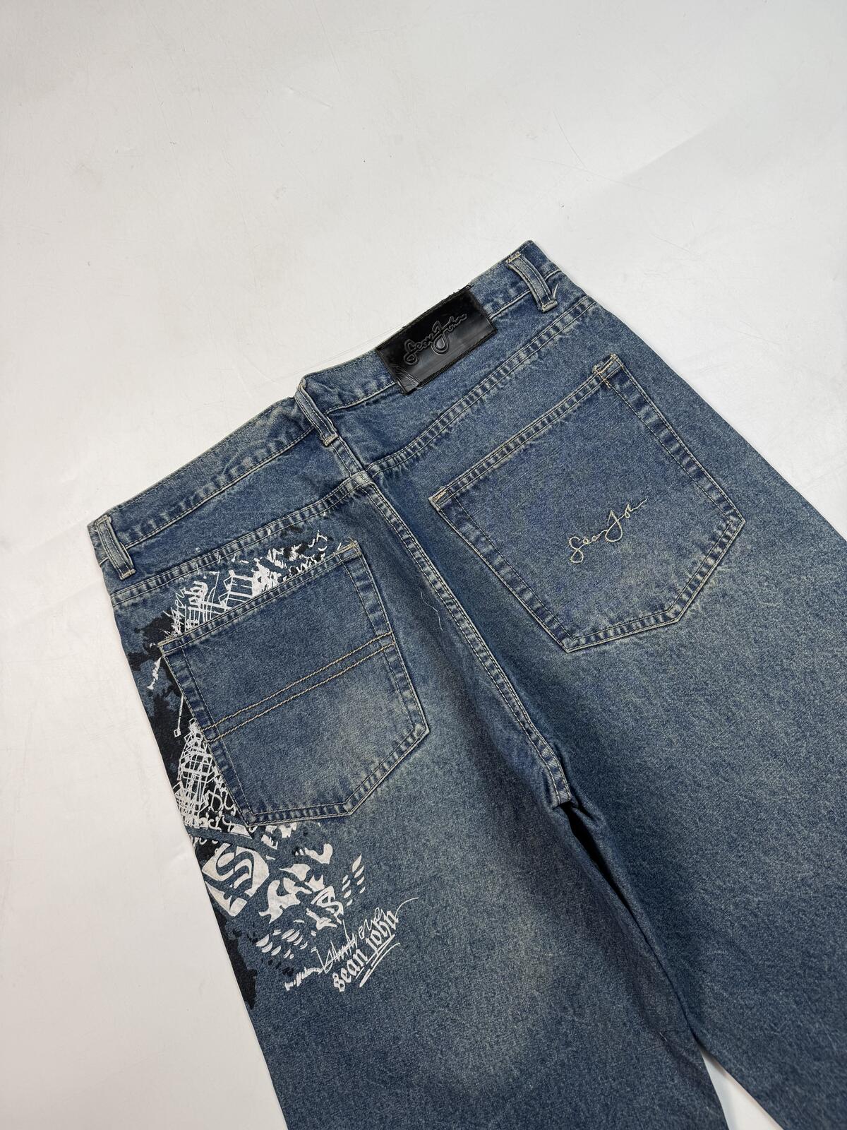 Vintage Sean John baggy hip hop jorts (W36)